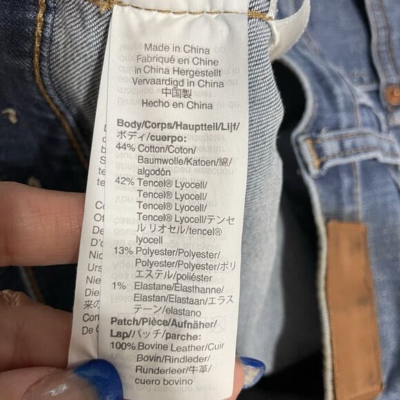 Madewell 10” HIGH RISE SKINNY Jeans Women’s Size 28 Medium Wash Stretch Ankle - Picture 9 of 10